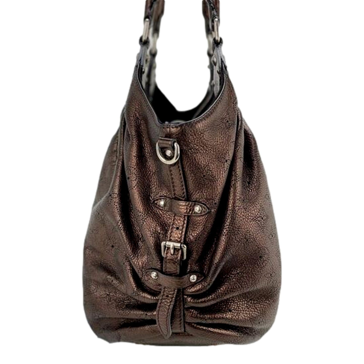 Louis Vuitton Mahina Hobo Handbag XL Leather Bronze