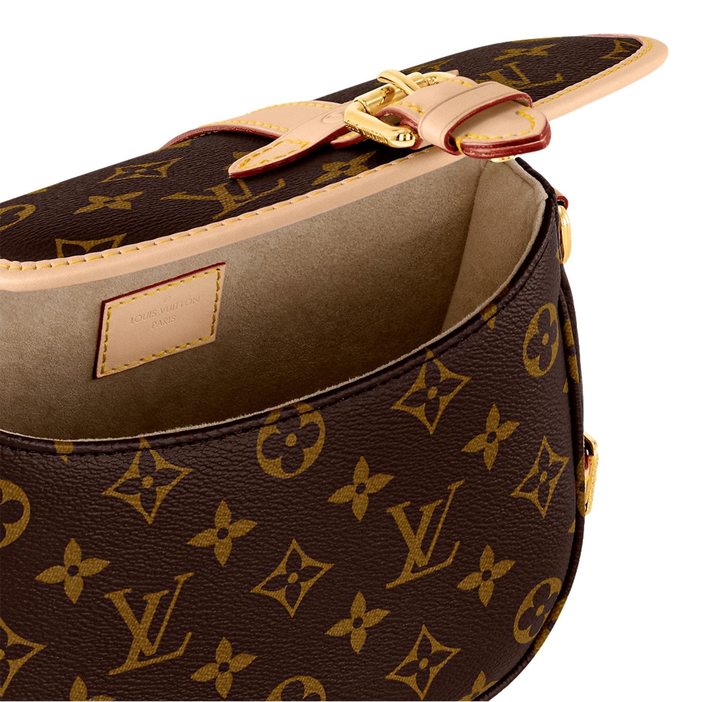 Louis Vuitton Saumur Saddle Handbag Original Monogram Canvas BB