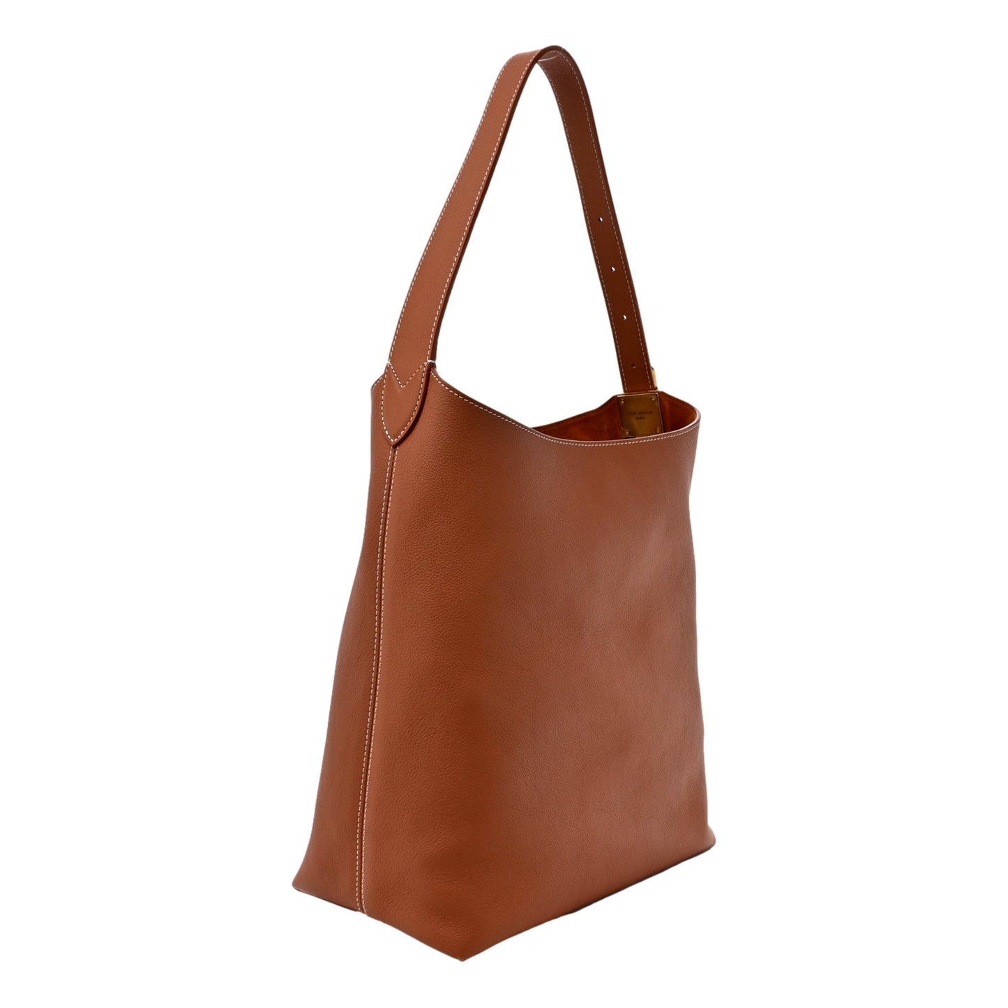 Louis Vuitton Cognac Calfskin Leather Low Key Hobo Bag with Detachable Pouch MM