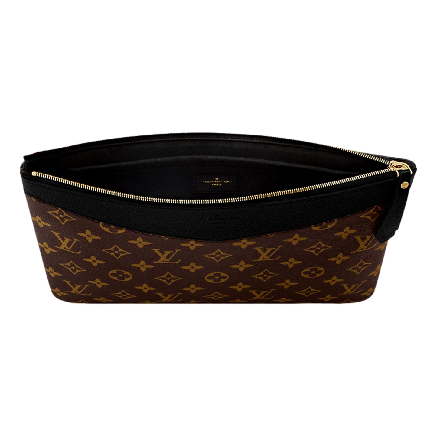 Louis Vuitton Daily Pouch Monogram Canvas Black