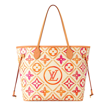 Louis Vuitton By The Pool Monogram Giant 2.0 Neverfull MM With Detachable Pouch Coral