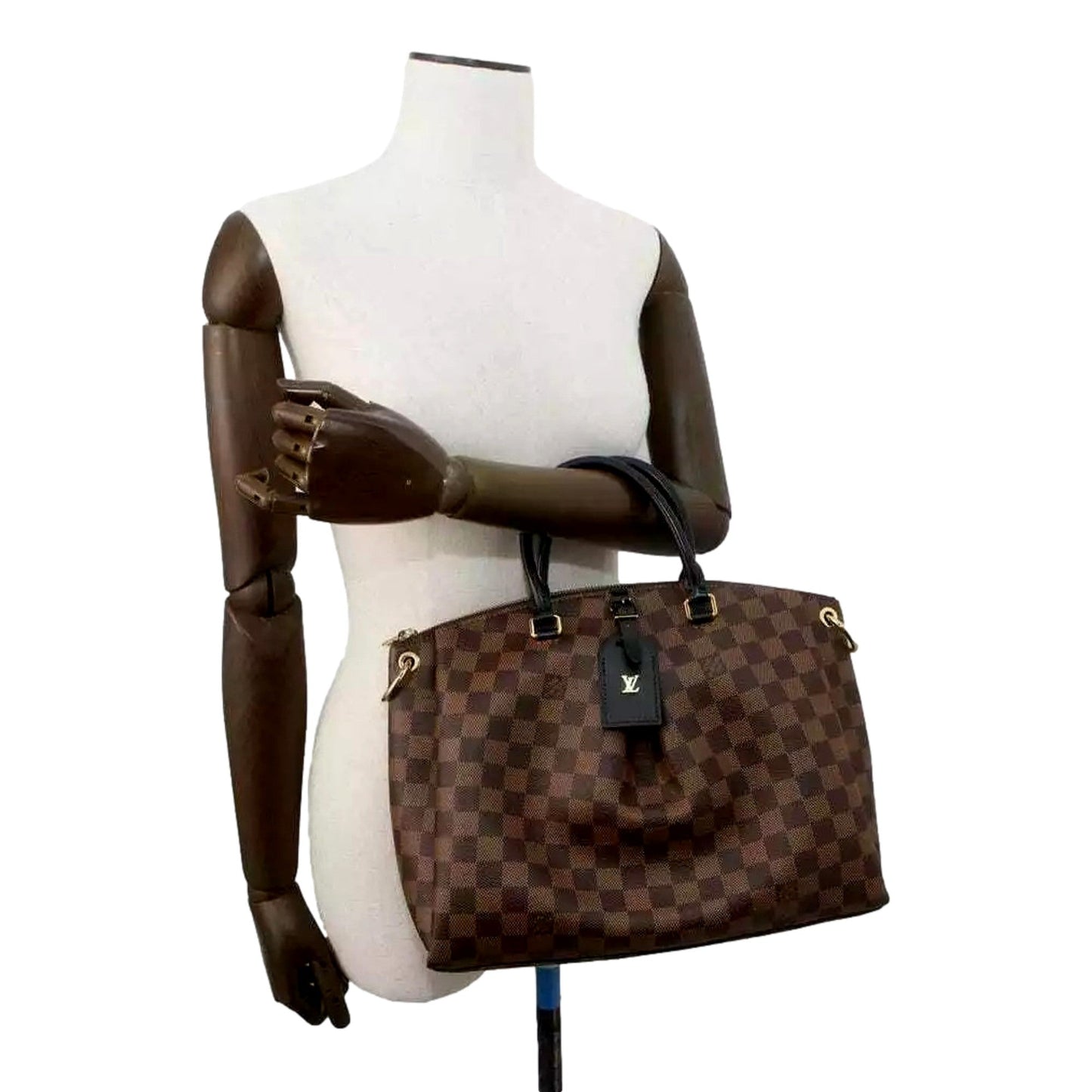 Louis Vuitton Odeon MM Tote Bag Damier Ebene 2Way Shoulder Black