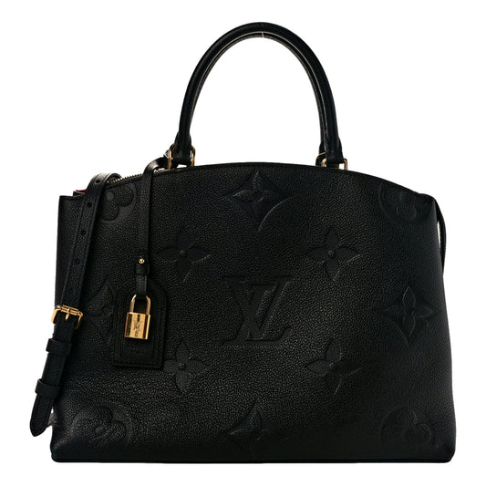 Louis Vuitton Monogram Giant Empreinte Grand Palais Satchel Black