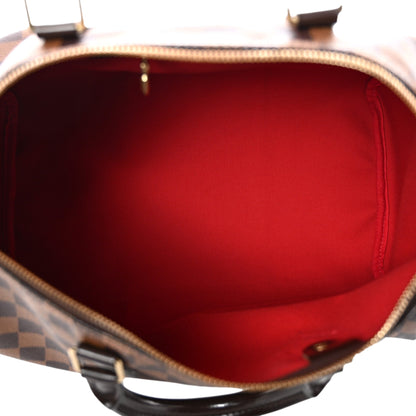 Louis Vuitton Speedy 35 Damier Ebene Top Handle Handbag