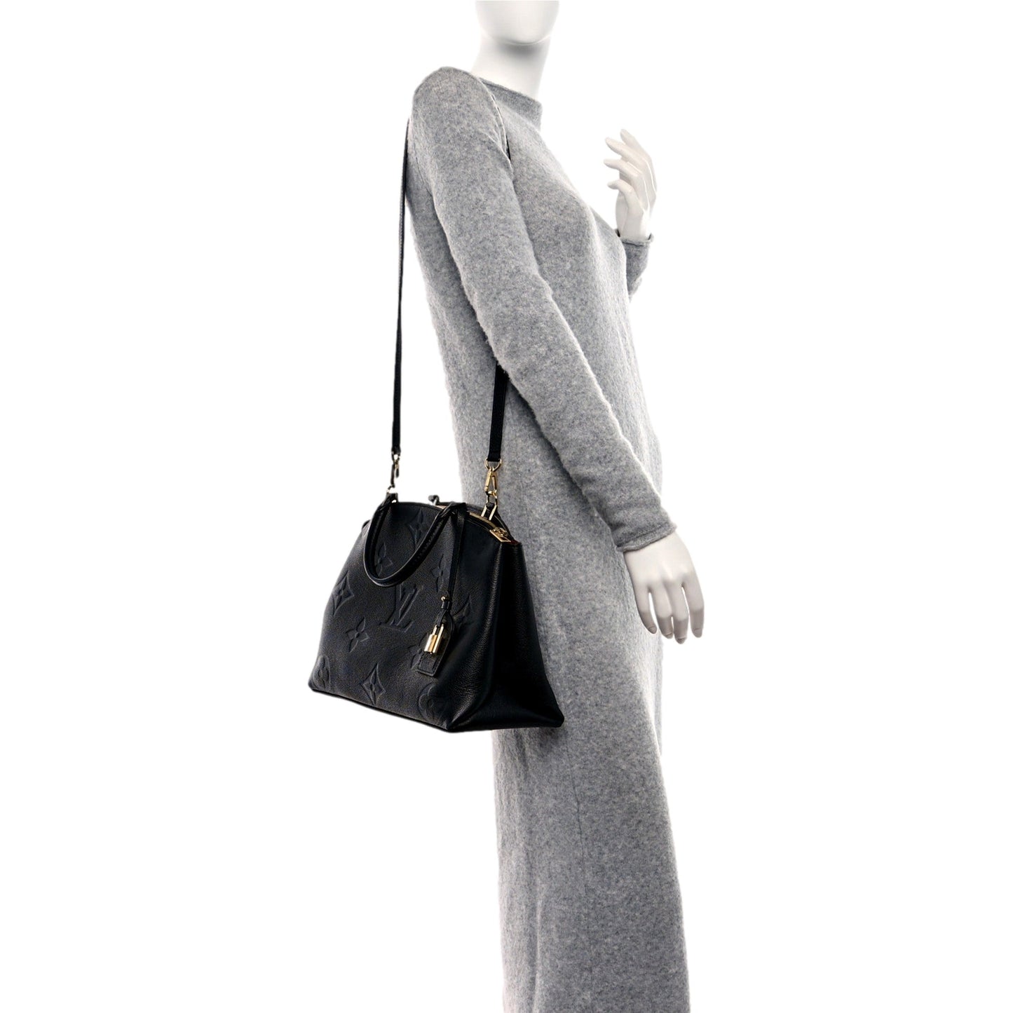 Louis Vuitton Monogram Giant Empreinte Grand Palais Satchel Black