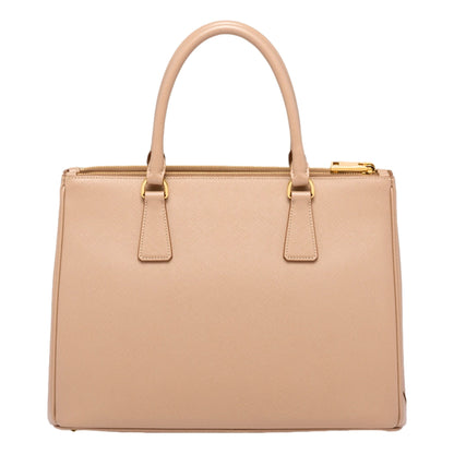 Prada Galleria Large Beige Saffiano Leather Shopper Tote Bag