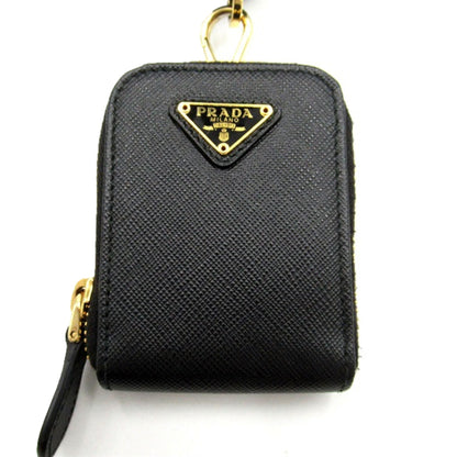 Prada Two-way Top Handle Crossbody Bag Saffiano Leather Black Gold Hardware