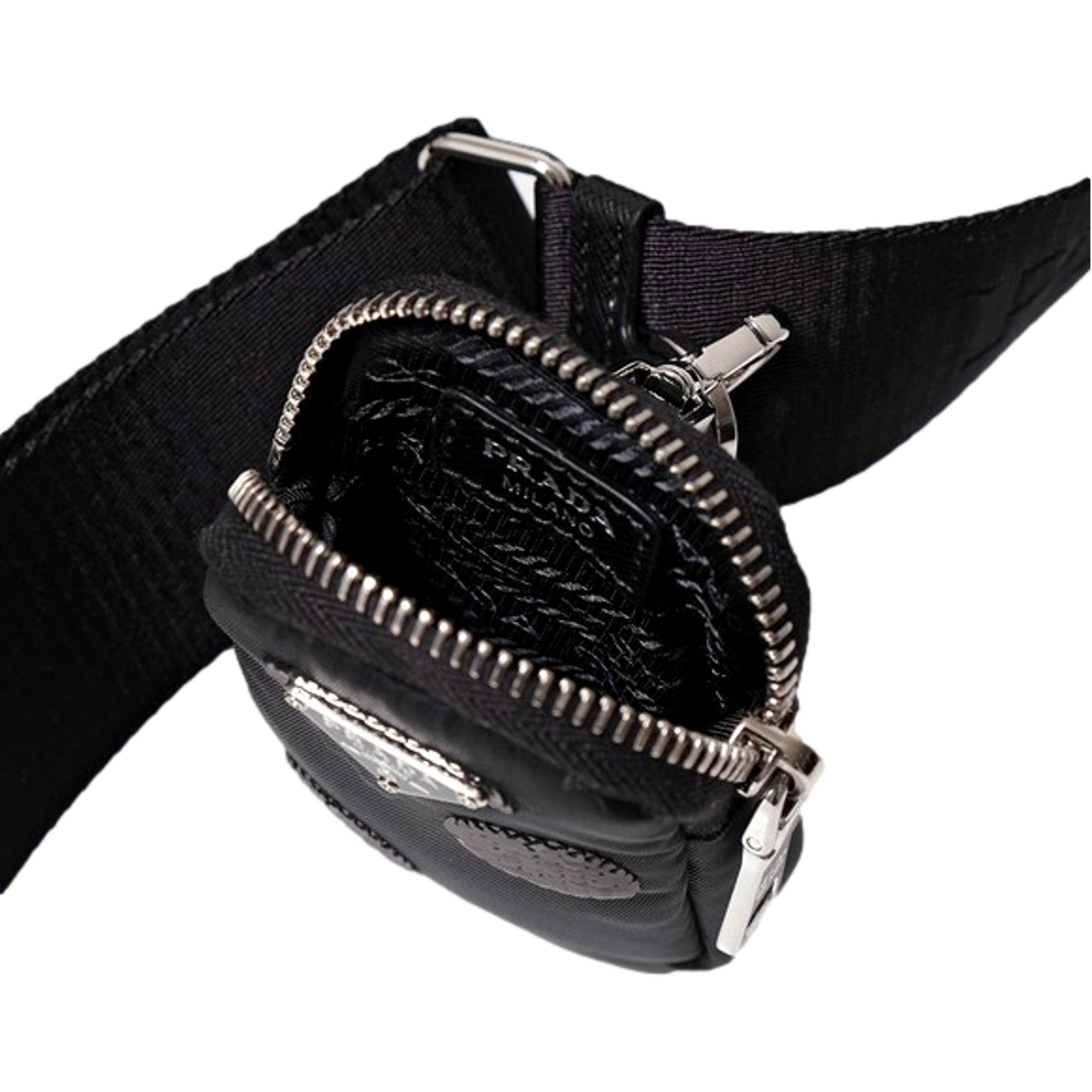 Prada Re-Edition 2005 Hobo Bag Tessuto Nylon Sequin Embellished