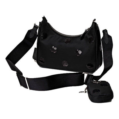 Prada Re-Edition 2005 Hobo Bag Tessuto Nylon Sequin Embellished