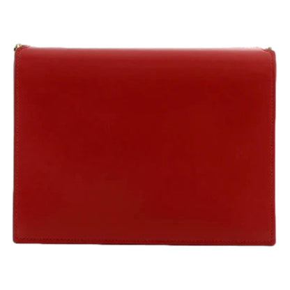 Saint Laurent Cassandra Red Leather Medium Shoulder Bag