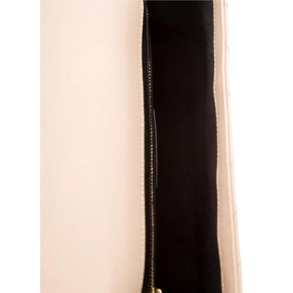 Saint Laurent Monogram Envelope Chevron Beige Large Satchel Bag