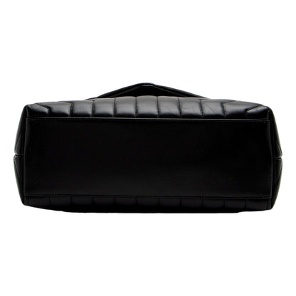 Saint Laurent LouLou Large Matelassé Lambskin Black Shoulder Crossbody Bag