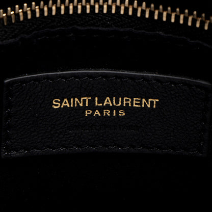 Saint Laurent LouLou Large Matelassé Lambskin Black Shoulder Crossbody Bag