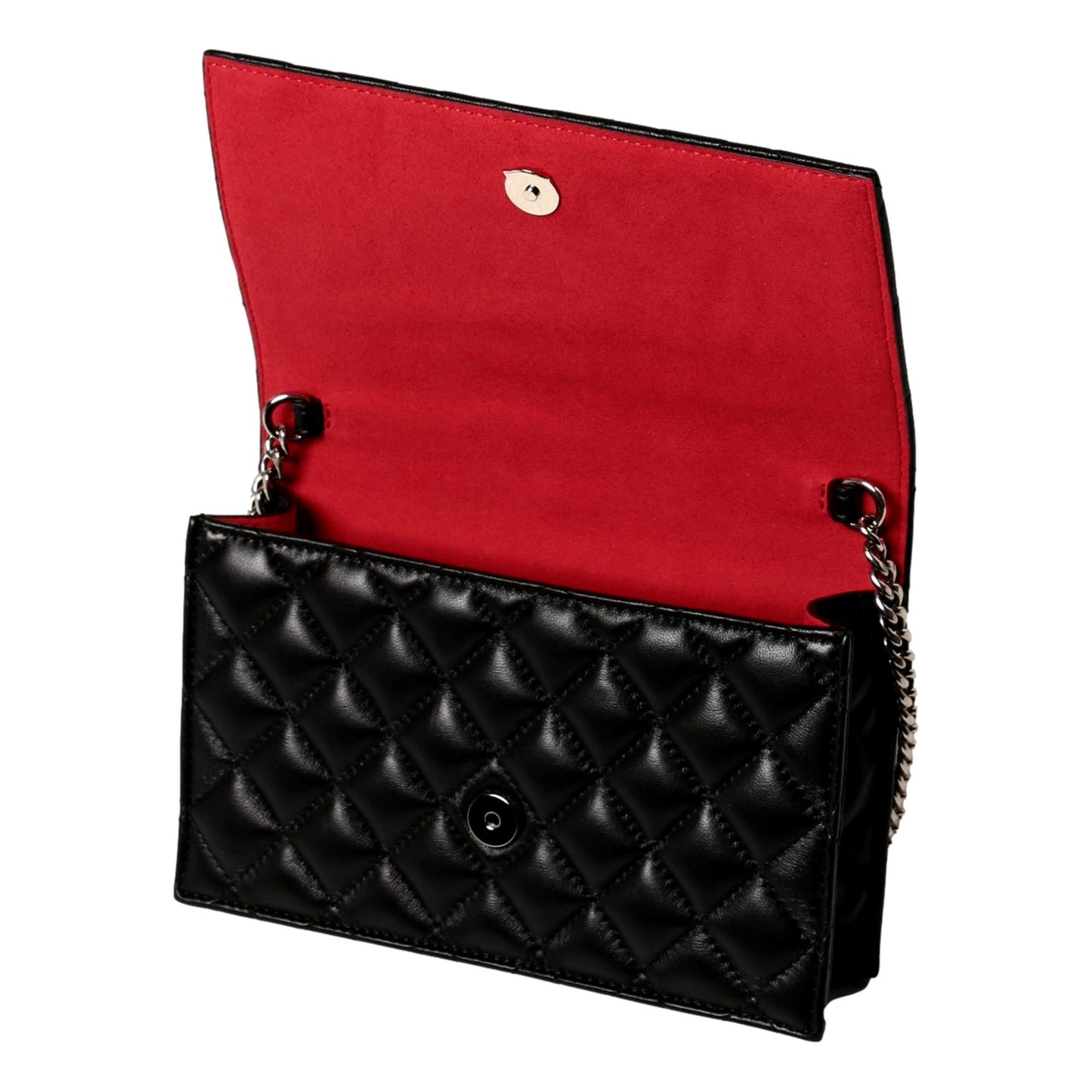 Alexander McQueen Small Black Quilted Leather Skull Shoulder Bag 647288