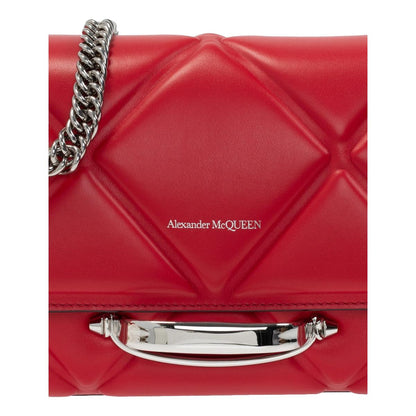 Alexander McQueen The Story Red Leather Quilted Shoulder Bag 631473