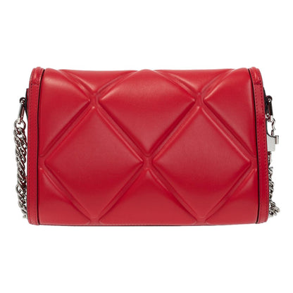 Alexander McQueen The Story Red Leather Quilted Shoulder Bag 631473