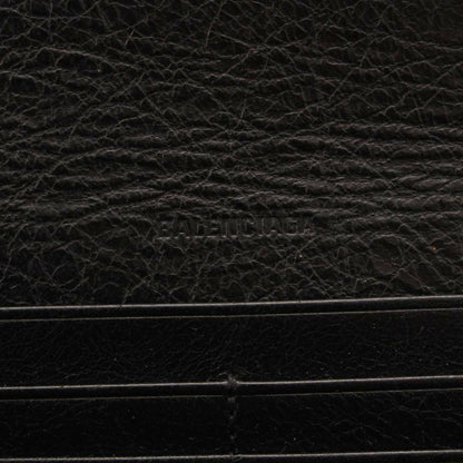 Balenciaga Antracite Grey Arena Leather Long Wallet