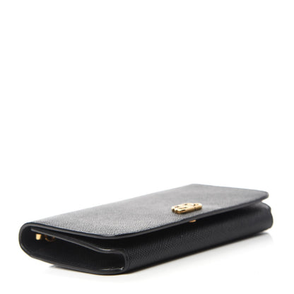 Balenciaga BB Grained Calfskin Black Wallet On Chain Cross Body