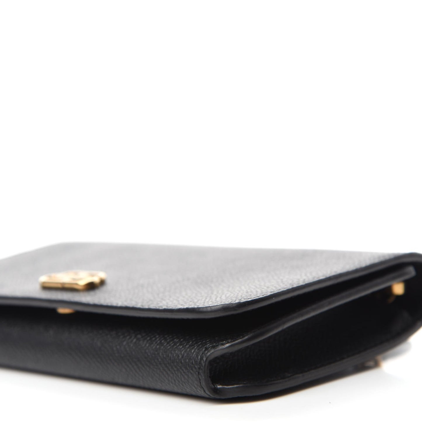 Balenciaga BB Grained Calfskin Black Wallet On Chain Cross Body