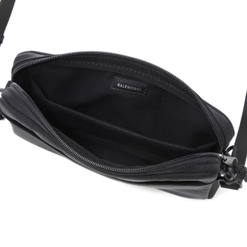 Balenciaga Explorer Black Nylon Tablet Holder Shoulder Bag 618377