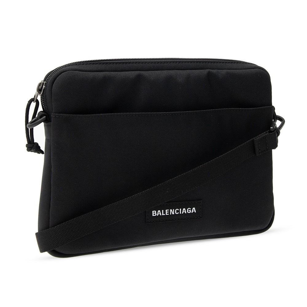 Balenciaga Explorer Black Nylon Tablet Holder Shoulder Bag 618377