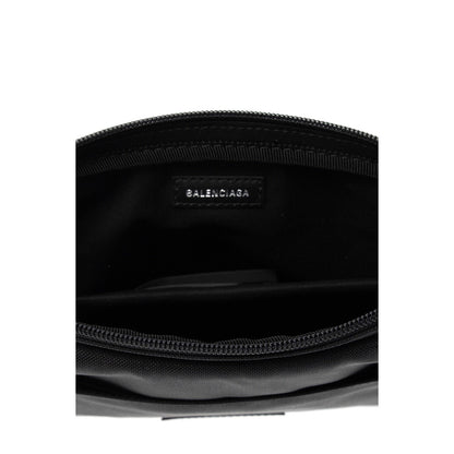 Balenciaga Explorer Black Nylon Tablet Holder Shoulder Bag 618377