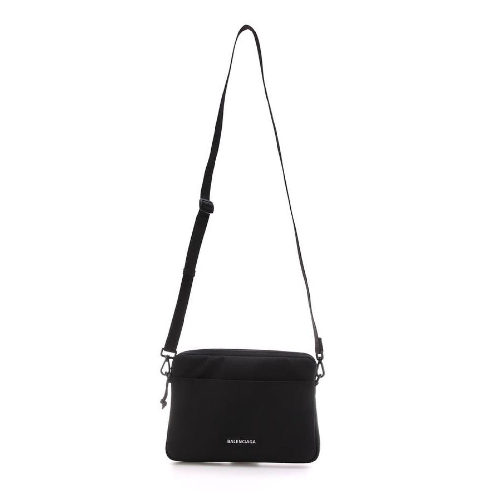Balenciaga Explorer Black Nylon Tablet Holder Shoulder Bag 618377