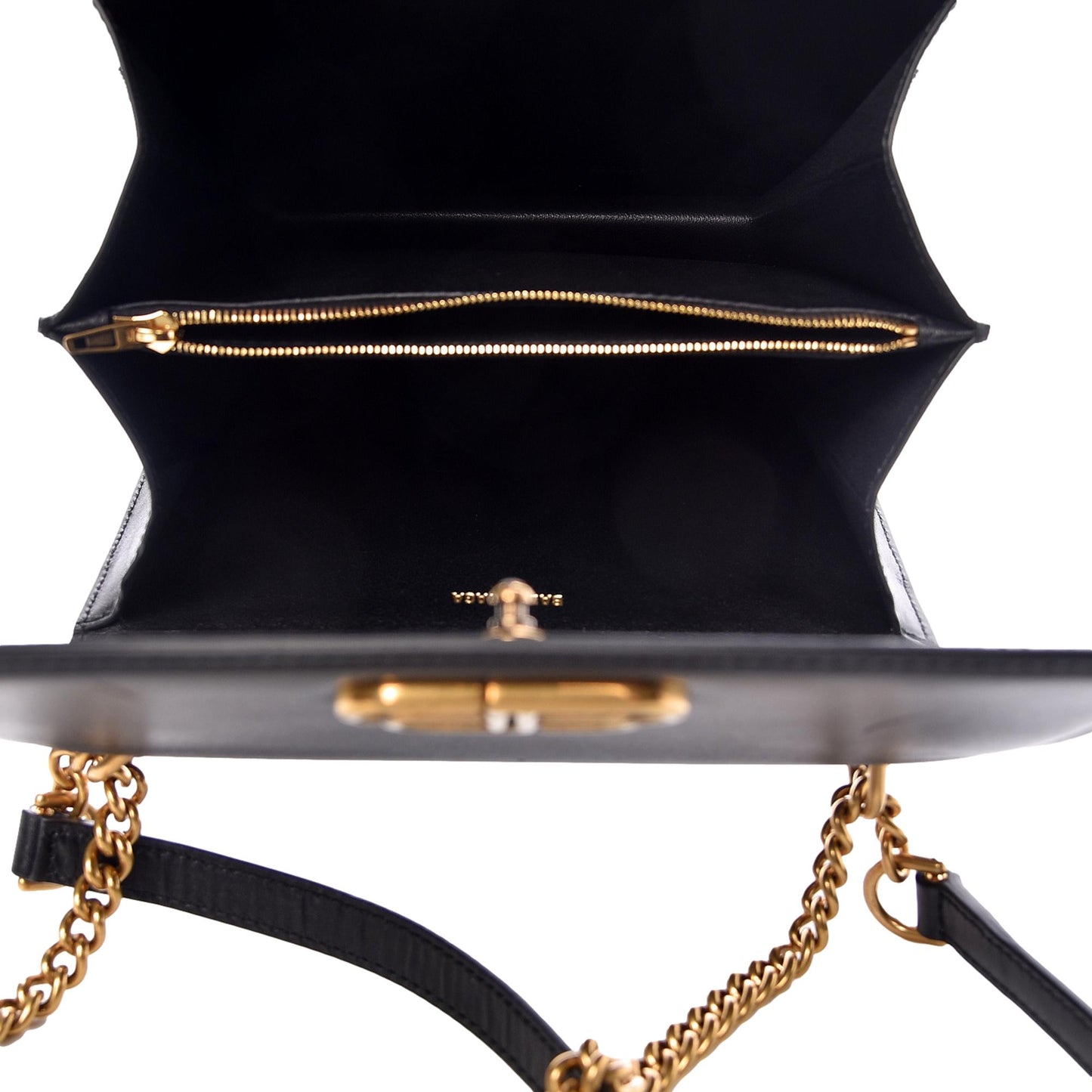 Balenciaga S Sharp Smooth Calfskin Leather Box Shoulder Bag 580641