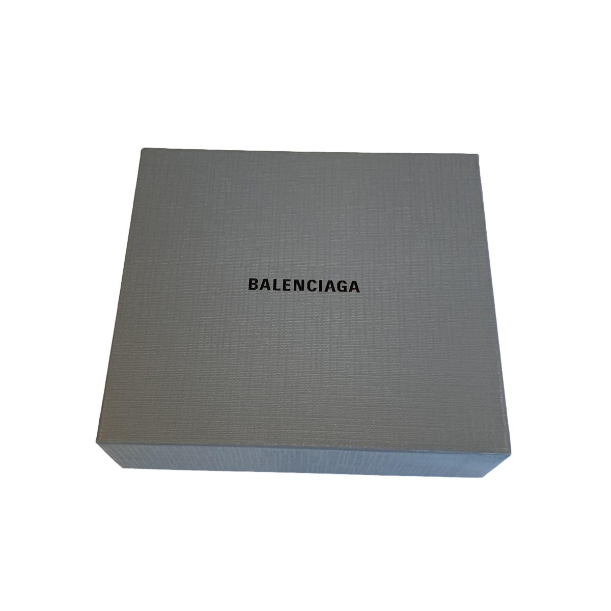 Balenciaga Silver-tone Logo Engraved Bangle Cuff 582421