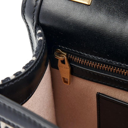 Balmain 1945 Monogram Jacquard Shoulder Bag