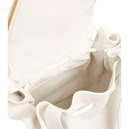 Bottega Veneta Beak Large Ivory Calfskin Shoulder Bag 666511