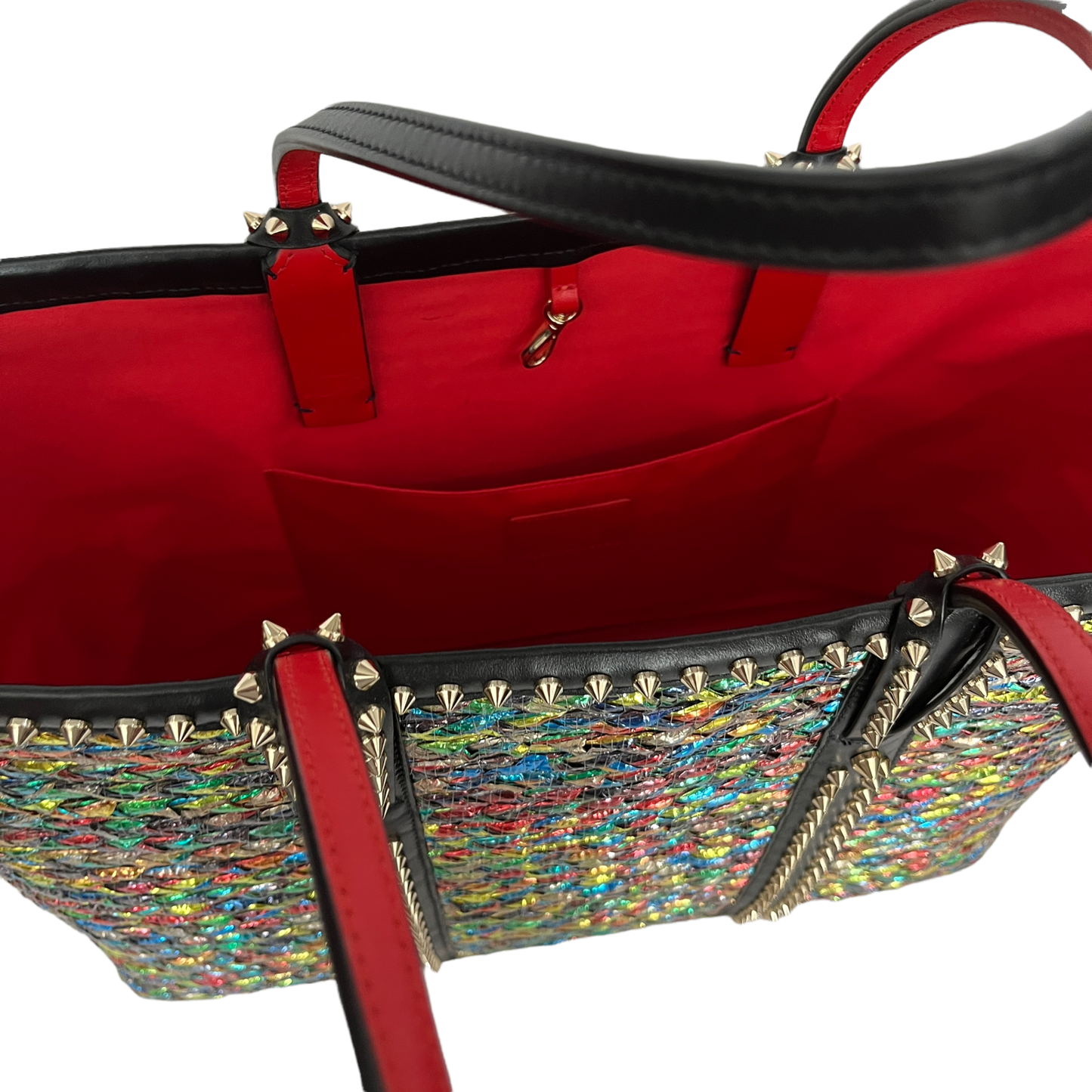 Christian Louboutin Cabata Summer Straw Calf Paris 1205213