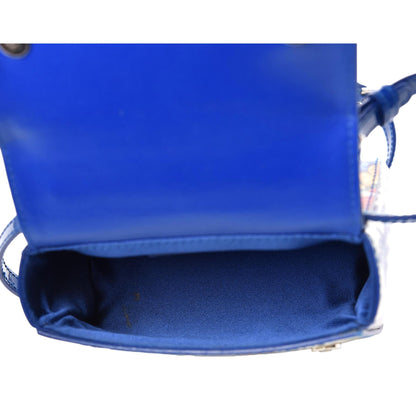 Dolce Gabbana Miss Sicily Majolica Patent Leather Micro Satchel Crossbody