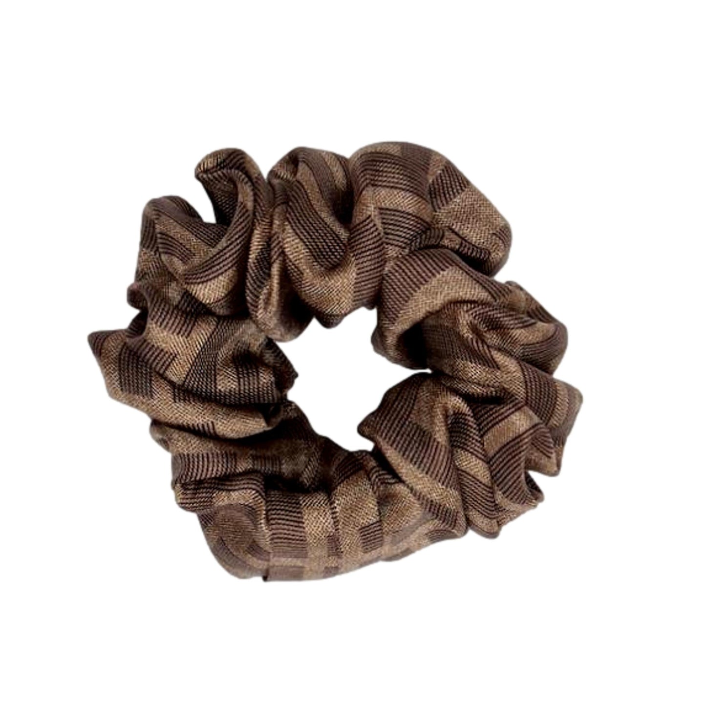 Fendi Antonio Lopez Silk Scarf and FF Logo Scrunchie Set