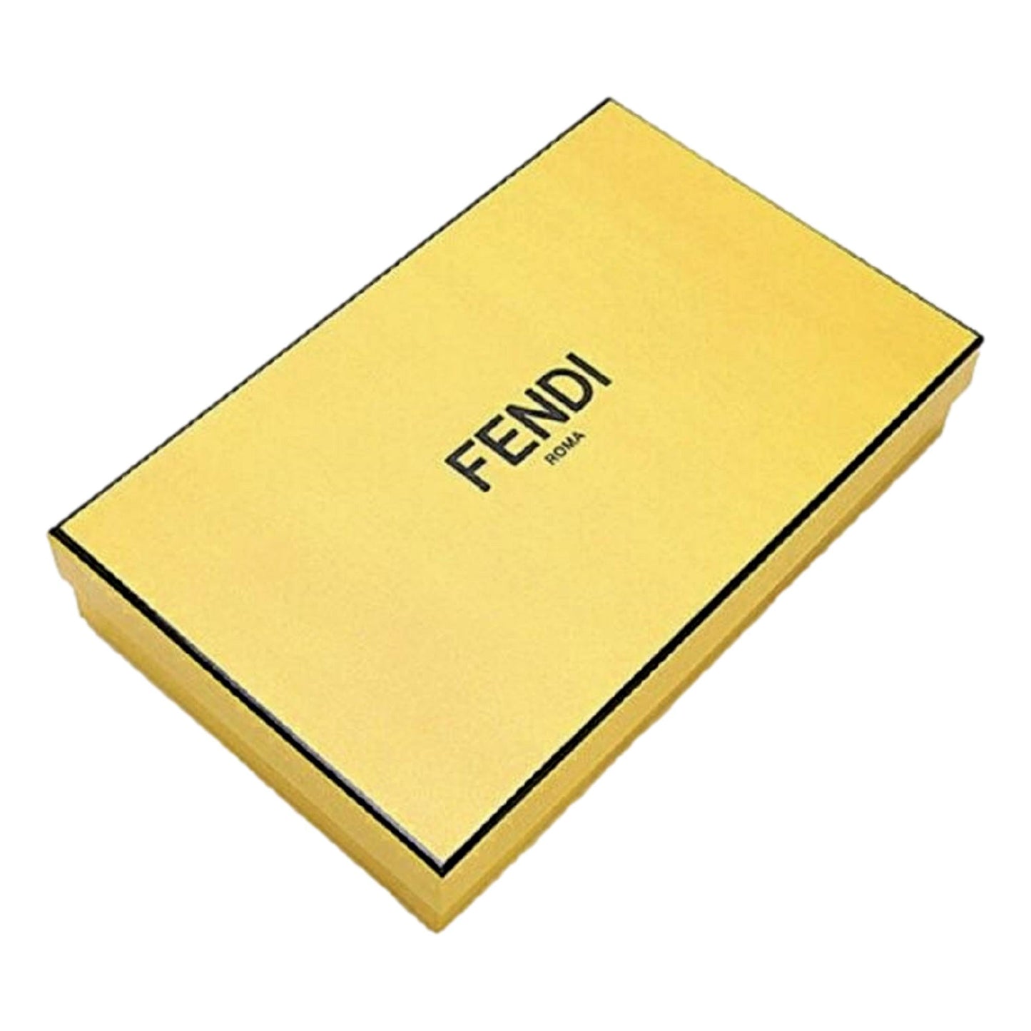 Fendi Baguette Nero Palmellato Leather Continental Vertical Wallet