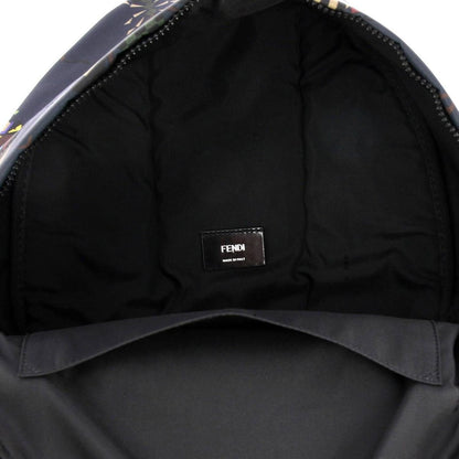 Fendi Super Bugs Navy Blue Nylon Backpack Bag 7VZ043