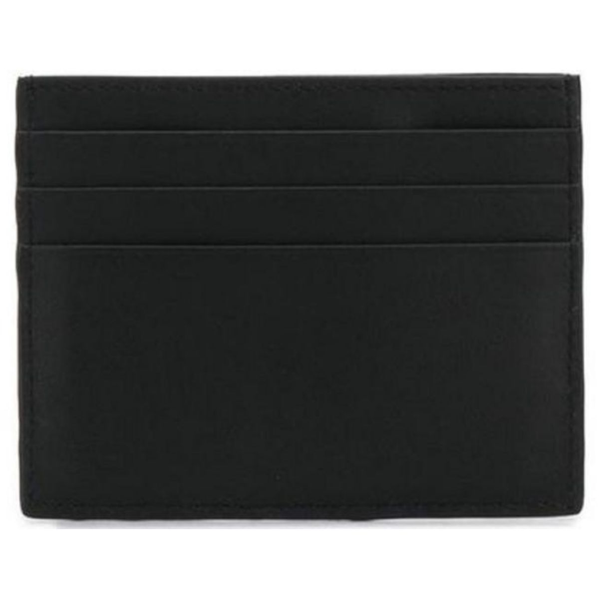 Fendi Corner Bugs Gold Black Calf Leather Card Case 7M0164