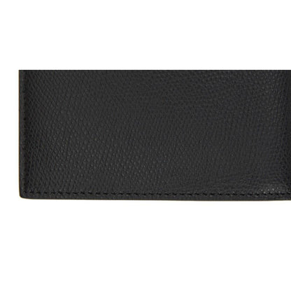 Fendi Corner Bugs Gold Black Calf Leather Card Case 7M0164