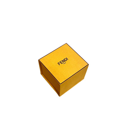 Fendi F is Fendi Soft Gold and Crystal Ring Size 6.5
