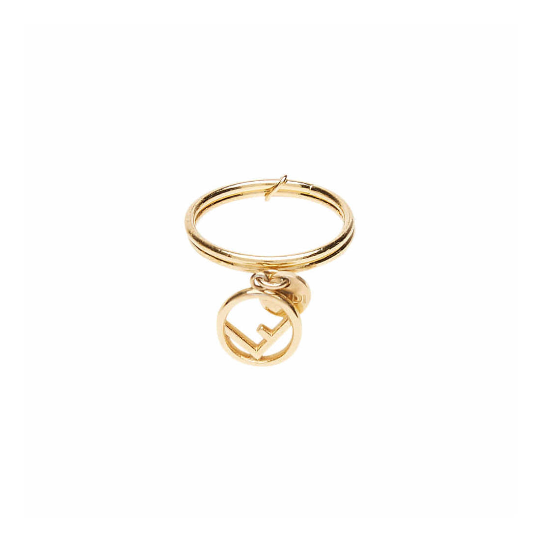 Fendi F is Fendi Soft Gold and Crystal Ring Size 8