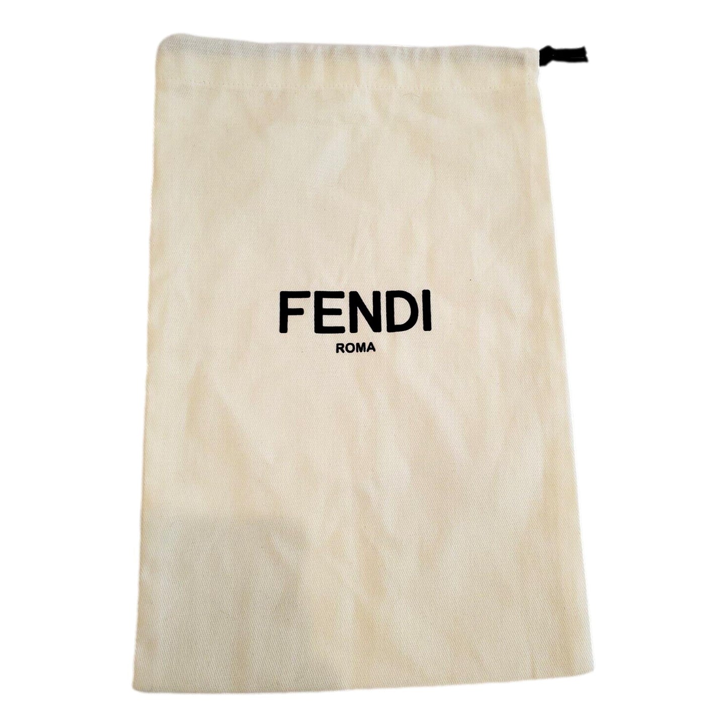 Fendi FF Print Nero and Bianco Knitted Wool Scarf