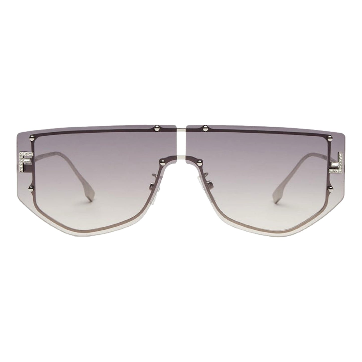 Fendi First Women's Sunglasses Grey Metal