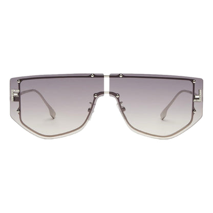 Fendi First Women's Sunglasses Grey Metal