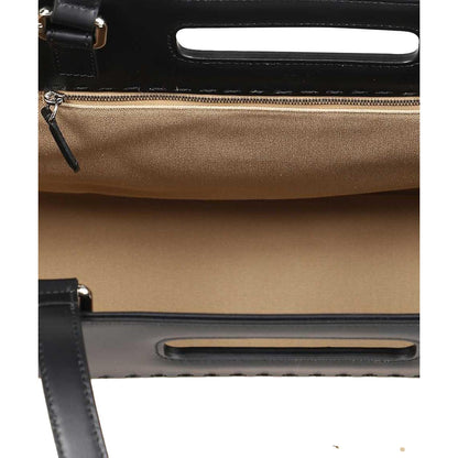 Fendi Logo 2-Way Shopping Tote Canvas and Leather Tote Bag 7VA480