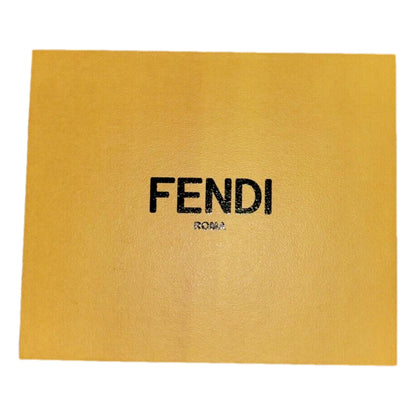 Fendi Roma Ghiaia Smooth Calf Leather Chain Wallet Clutch Bag