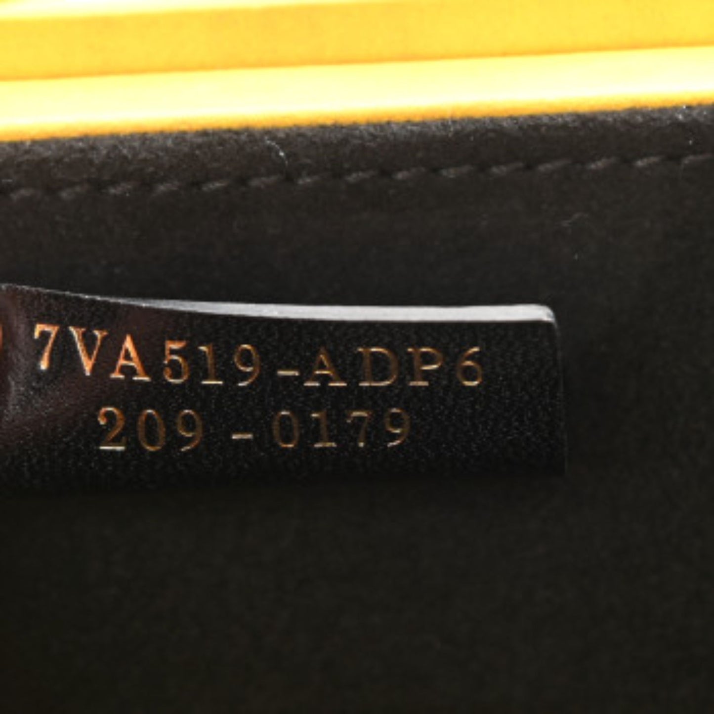 Fendi Roma Vertical Box Yellow Leather Shoulder Bag 7VA519