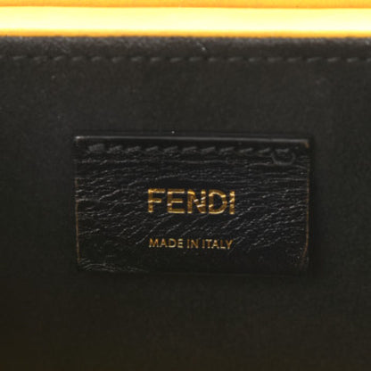 Fendi Roma Vertical Box Yellow Leather Shoulder Bag 7VA519