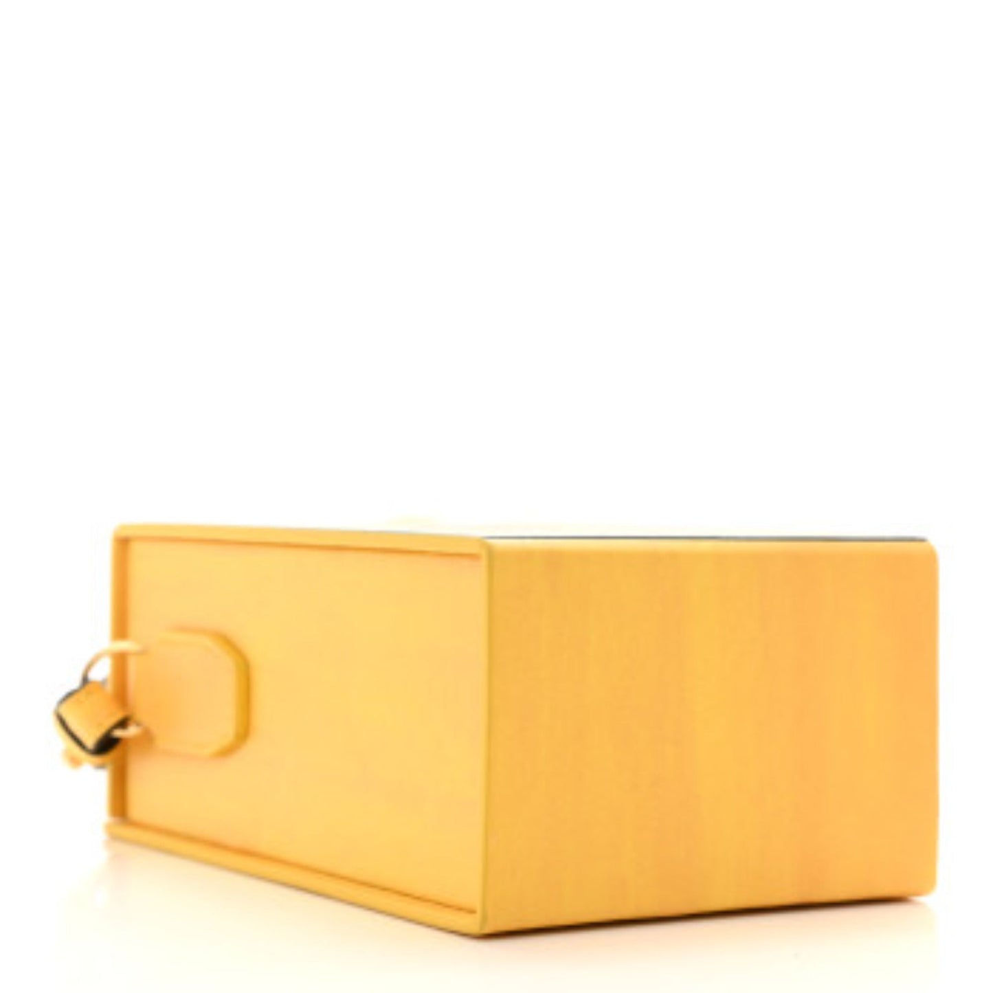 Fendi Roma Vertical Box Yellow Leather Shoulder Bag 7VA519