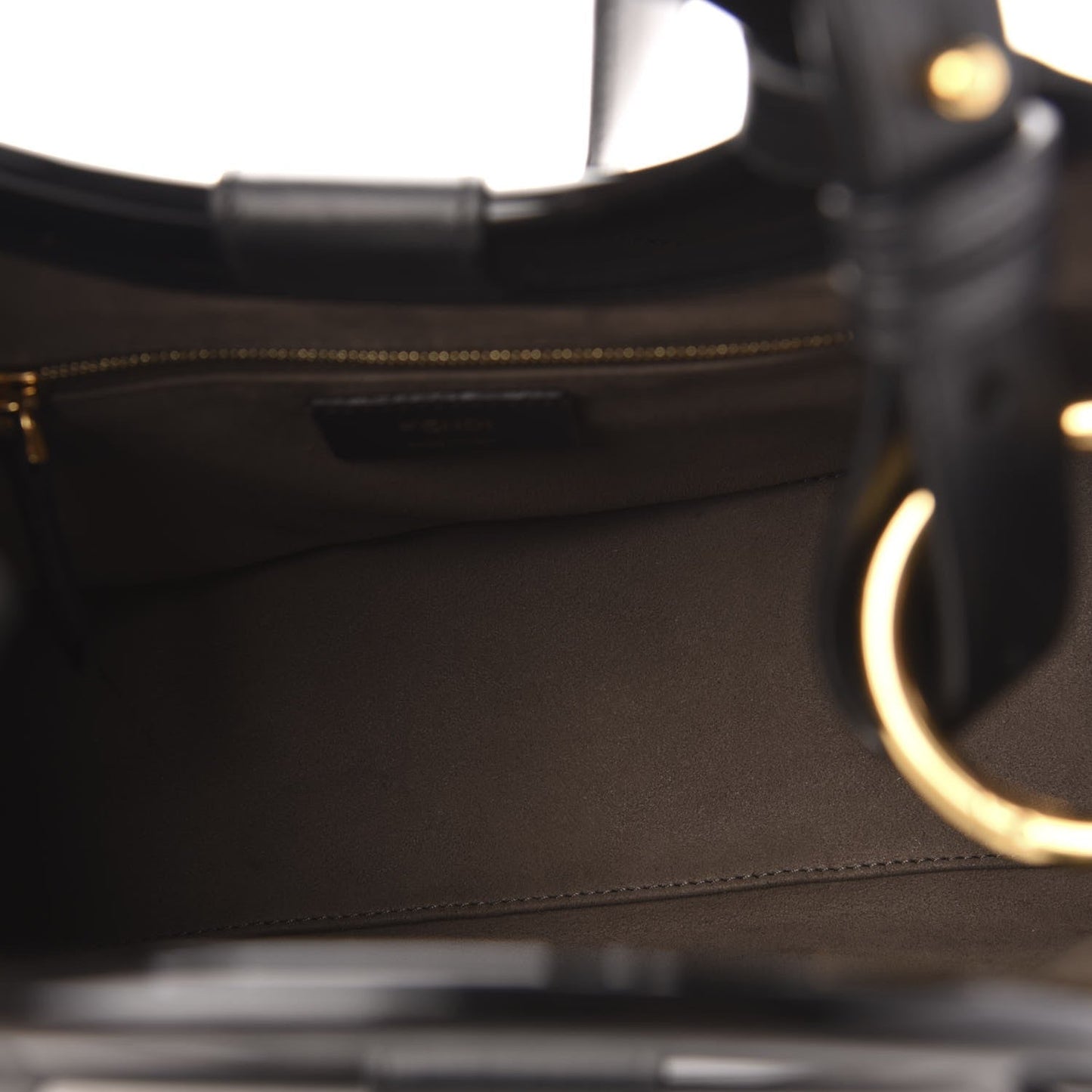 Fendi Runaway Glazed Canvas 1974 FF Stamp Small Shoulder Bag