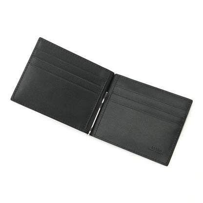 Fendi See You Bugs Black Smooth Calf Leather Money Clip Bifold 7M0281